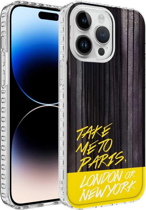 Apple iPhone 12 Pro Max Kılıf Airbag Kenarlı Renkli Desenli Silikon Elegans Kapak