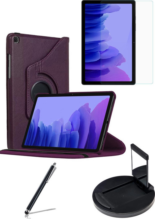 Galaxy Tab A7 10.4 T500 (2020) 360° Dönebilen Kılıf + Ekran Koruyucu+Tablet Kalem+Tablet Standı