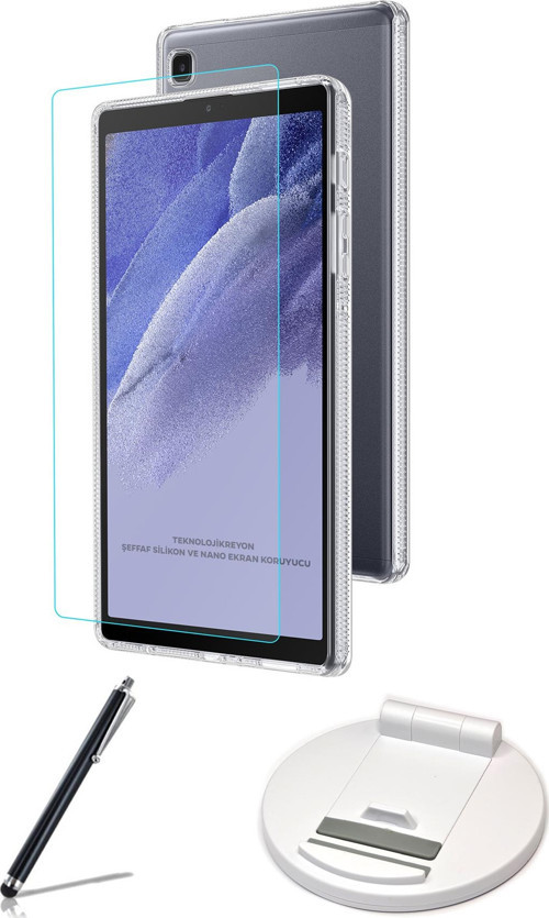 Galaxy Tab A7 10.4 T500 (2020) Premium Silikon Kılıf + Ekran Koruyucu + Tablet Kalem + Tablet Standı