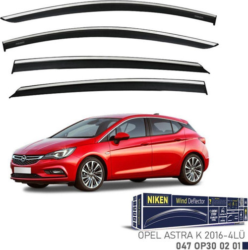 Niken Opel Uyumlu Astra K -2016 Kromlu Cam Rüzgarlığı 2016 Üzeri
