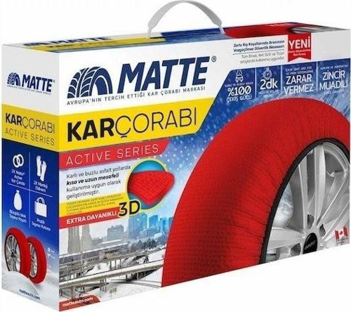 Kar Çorabı Uyumlu Matte 135 65 Lastik R14 Jant Ölçülerine Uyumlu Yüksek Kaliteli Zincir Muadili Parça