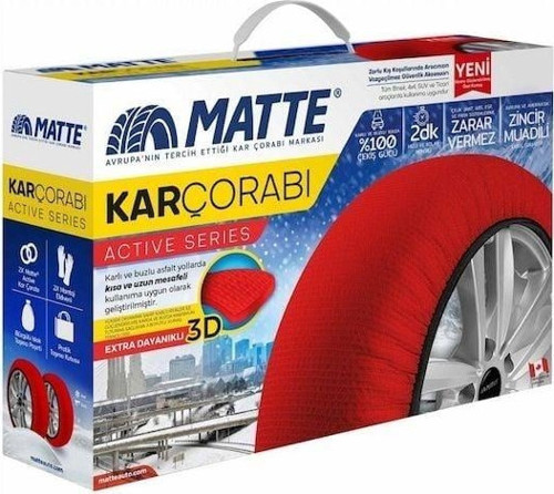 Kar Çorabı Uyumlu Matte 295 30 Lastik R19 Jant Ölçülerine Uyumlu Yüksek Kaliteli Zincir Muadili Parça