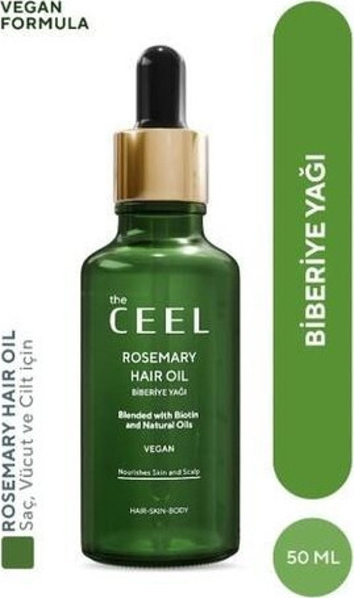 The Ceel Biberiye Yağı Complexi Sac Dokulmesi ve Asiri Yipranmis Saclar icin Biotin Özlü Saç Bakımı 50 ML