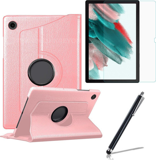 Galaxy Tab A8 10.5 2021 (X200-X205) 360° Dönebilen Tablet Kılıf +Ekran Koruyucu+Tablet Kalem