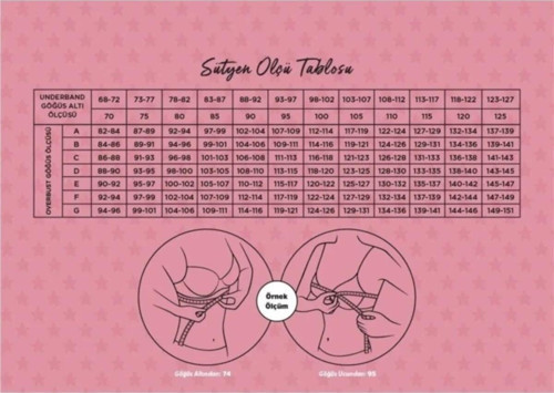 Kadın 2 Beden Büyüten Destekli Dolgulu Sihirli Sütyen 7034 - 1 Adet