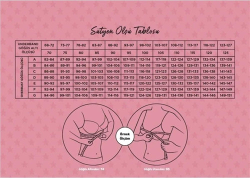 Kadın 2 Beden Büyüten Destekli Dolgulu Sihirli Sütyen 7034 - 1 Adet