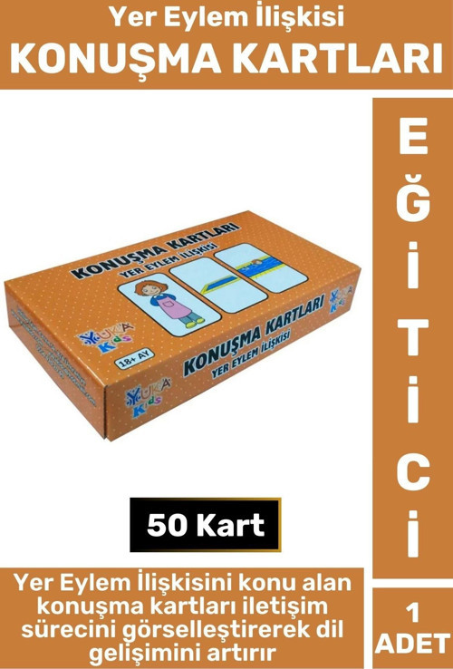 Premium Eğitici Görsel Algı Dikkat Yer İletişim Dil Bilgisi Geliştirici Çocuk Oyun KONUŞMA KARTLARI