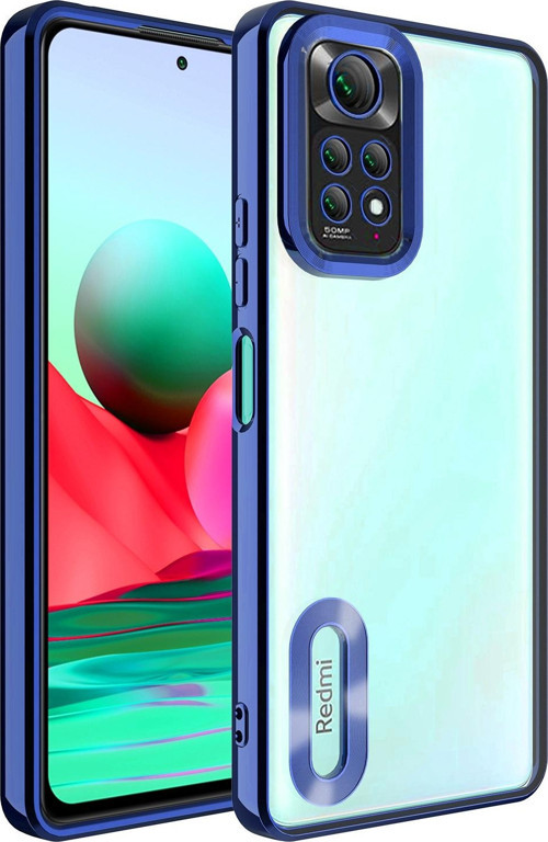 Xiaomi Redmi Note 11S Global Kılıf Kamera Korumalı Logo Gösteren Omega Kapak