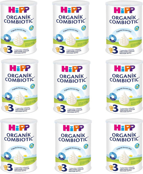 3 Organik Combiotic Devam Sütü 350 gr 9 ADET