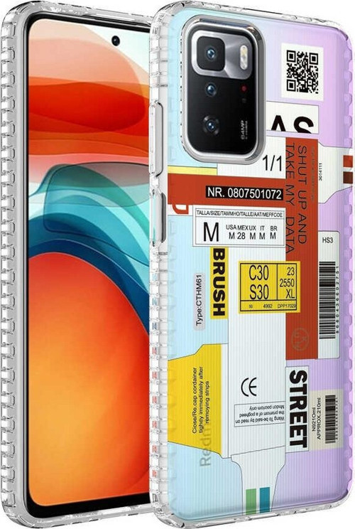 Xiaomi Redmi 10 Kılıf Airbag Kenarlı Renkli Desenli Silikon Elegans Kapak