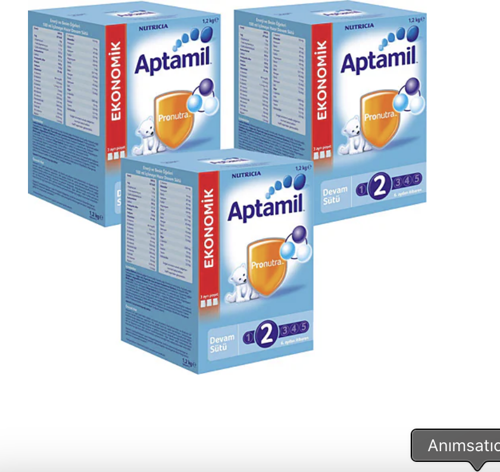 2 Devam Sütü 1200 gr 3 Adet