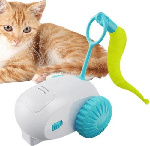Şarjlı Araba Kedi Oyuncağı Hareketli Evcil Hayvan Eğlenceli İnteraktif Tüylü Oyuncak