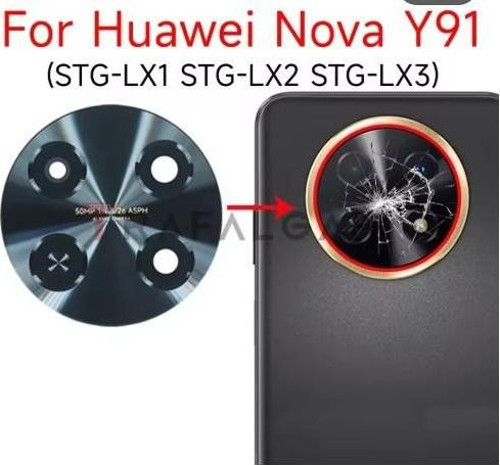 Huawei Nova Y91 arka kamera cam Lens Full yapıştırıcı Sticker ile STG-LX1 STG-LX2 için yedek