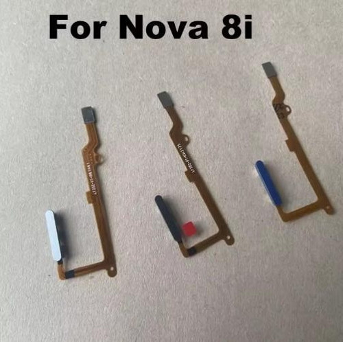 Huawei Nova 8i G Honor X20 için 5G 2021 parmak izi sensörü güç düğmesi Flex kablo dokunmatik kimlik sensörü ev düğmeleri parçaları