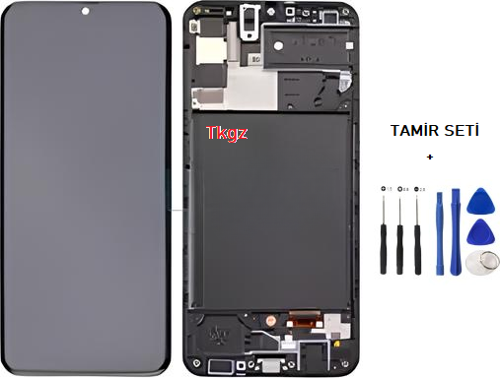 - Samsung Galaxy A30S - SM-A307 Lcd Ekran Dokunmatik - A - Kalite ÇITALI + TAMİR SETİ