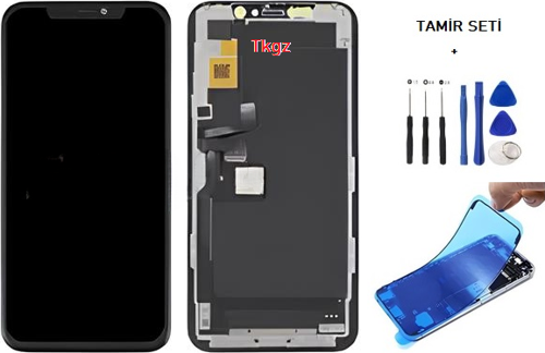 - iPhone 11 PRO Uyumlu Lcd Ekran Dokunmatik Orijinal ( GX MARKA ) + TAMİR SETİ + TOZ BANTI