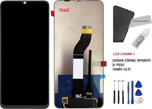 - Xiaomi Redmi 13C Lcd Ekran Dokunmatik -A- Kalite + B-7000 + TAMİR SETİ
