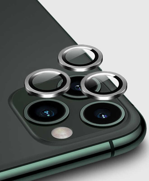 Apple iPhone 12 Pro Max CL-02 Kamera Lens Koruyucu Gümüş