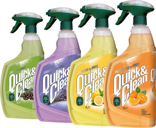 Quick & Clean Yüzey Temizleyici 1 Litre x 4
