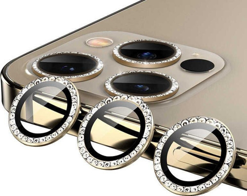 Apple iPhone 12 Pro Max CL-06 Kamera Lens Koruyucu Gold