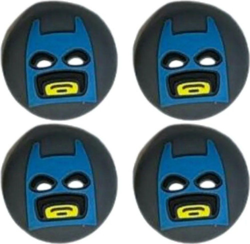Batman Maske Ps5/Ps4/Ps3/Xbox One/One X/One S/Series X/Series S 3D Analog Silikon Koruyucu -4 Adet
