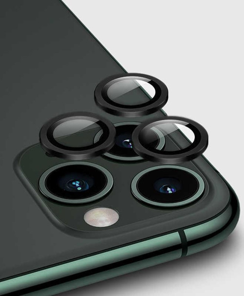 Apple iPhone 11 Pro CL-01 Kamera Lens Koruyucu Siyah