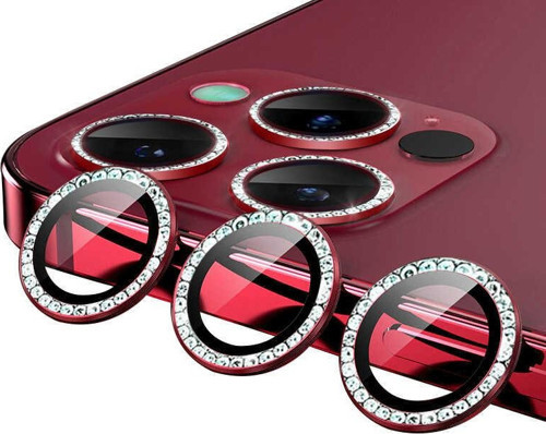 Apple iPhone 11 Pro CL-06 Kamera Lens Koruyucu Kırmızı