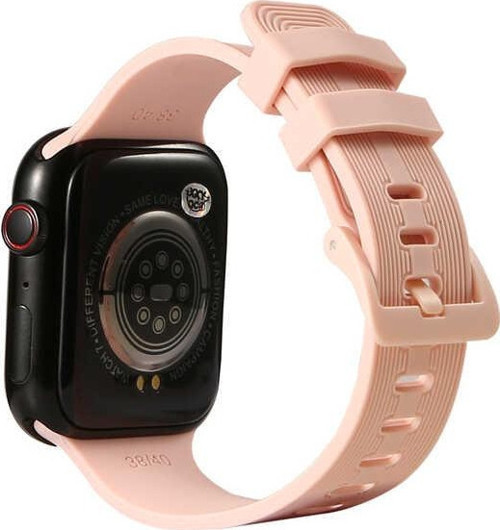 Apple Watch 38mm KRD-23 Silikon Kordon - Pembe
