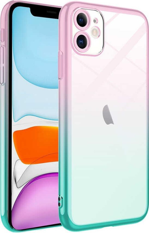 İphone 11 Kılıf Renk Geçişli Lens Korumalı Senkron Kapak
