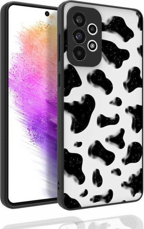 Samsung A73 Kılıf Desenli Kamera Korumalı Parlak Nora Kapak
