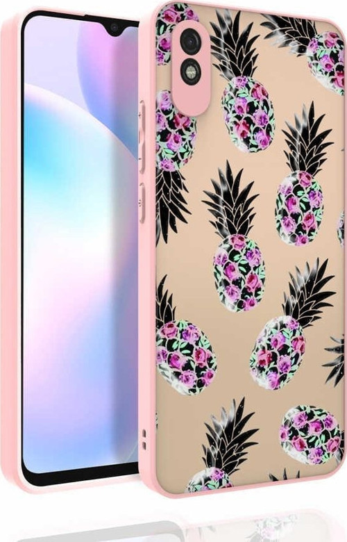 Xiaomi Redmi 9A Kılıf Desenli Kamera Korumalı Parlak Nora Kapak