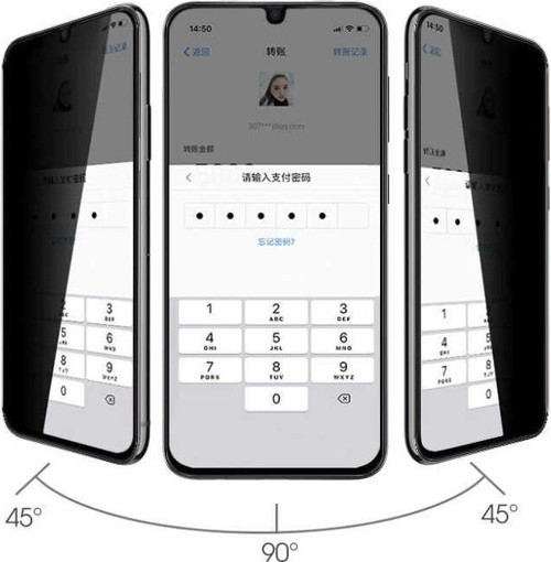 Samsung Galaxy M21 Hayalet Privacy Gizli Çizlimez Temperli Ekran Koruyucu