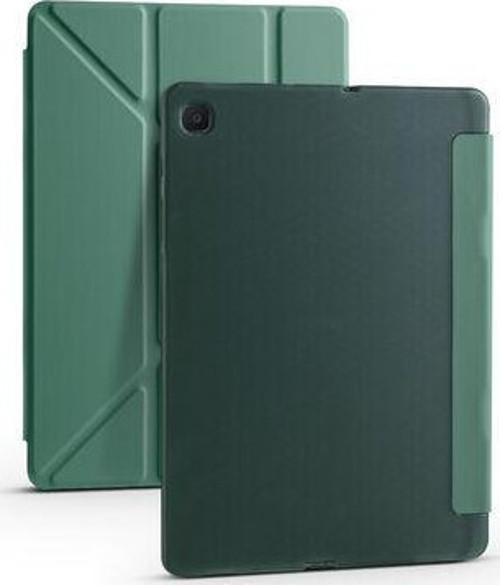 Samsung Galaxy S6 Lite P610 Kılıf Tri Folding Slikon Stand Olabilen Kalemlikli