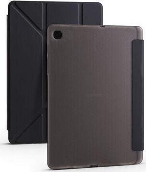 Samsung Galaxy S6 Lite P610 Kılıf Tri Folding Slikon Stand Olabilen Kalemlikli