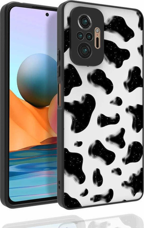 Xiaomi Redmi Note 10 Pro Kılıf Desenli Kamera Korumalı Parlak Nora Kapak