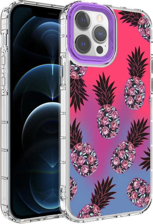 İphone 13 Pro Max Kılıf Canlı Renk Desenleri Kamera Korumalı Korn Kapak
