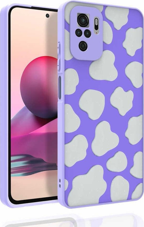 Xiaomi Redmi Note 10S Kılıf Desenli Kamera Korumalı Parlak Nora Kapak