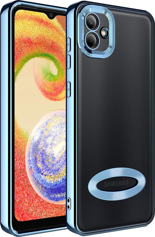 Samsung A04 Kılıf Kamera Korumalı Logo Gösteren Omega Kapak
