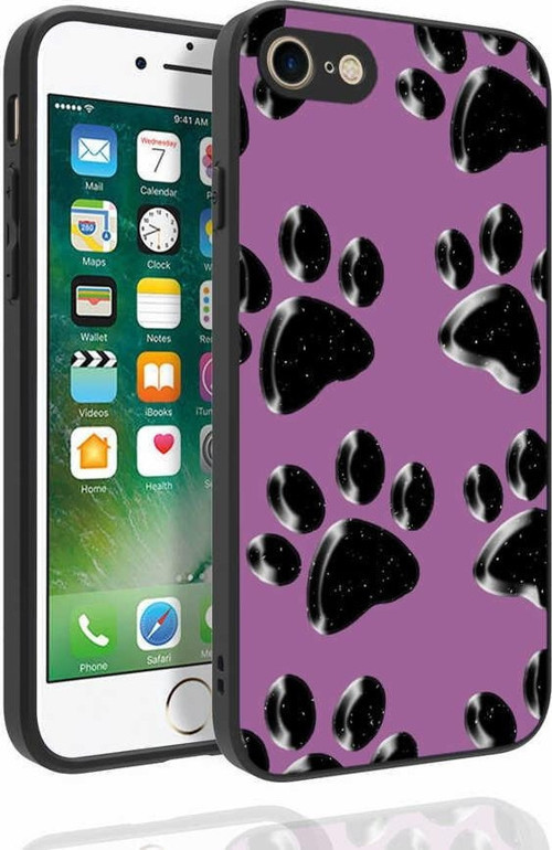 Apple iPhone 7 Kılıf Desenli Kamera Korumalı Parlak Nora Kapak