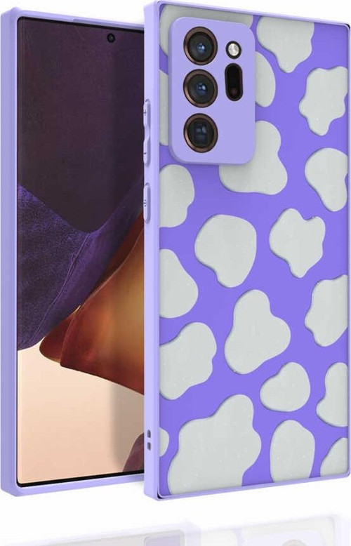 Samsung Note 20 Ultra Kılıf Desenli Kamera Korumalı Parlak Nora Kapak