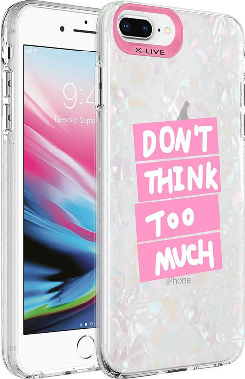 Apple iPhone 8 Plus Kılıf Mermer Desenli Marbello Kapak
