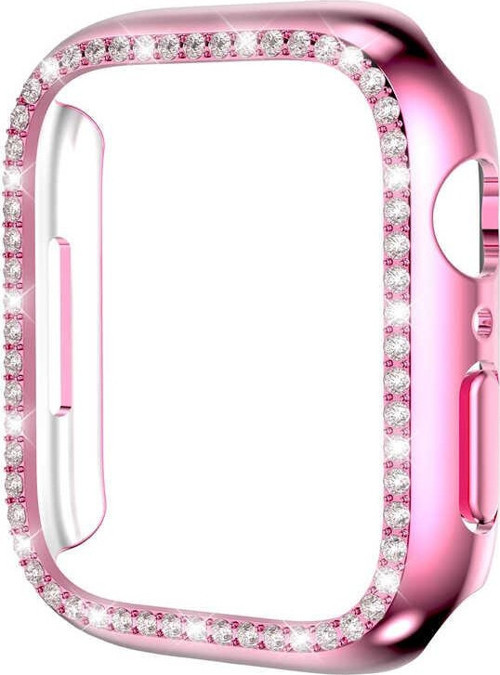 Apple Watch 40mm Uyumlu Taşlı Darbe Emici Koruyucu Gard Silikon