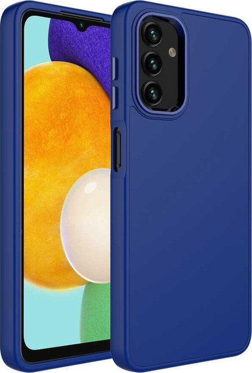 Samsung A13 4G Kılıf Metal Çerçeve ve Buton Tasarımlı Silikon Luna Kapak