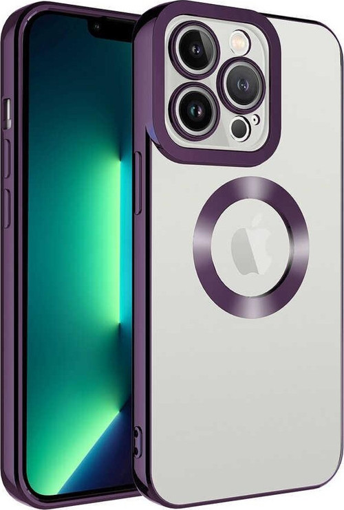 Apple iPhone 14 Pro Kılıf Kamera Korumalı Logo Gösteren Omega Kapak