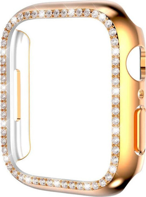 Apple Watch 42mm Uyumlu Taşlı Darbe Emici Koruyucu Gard Silikon