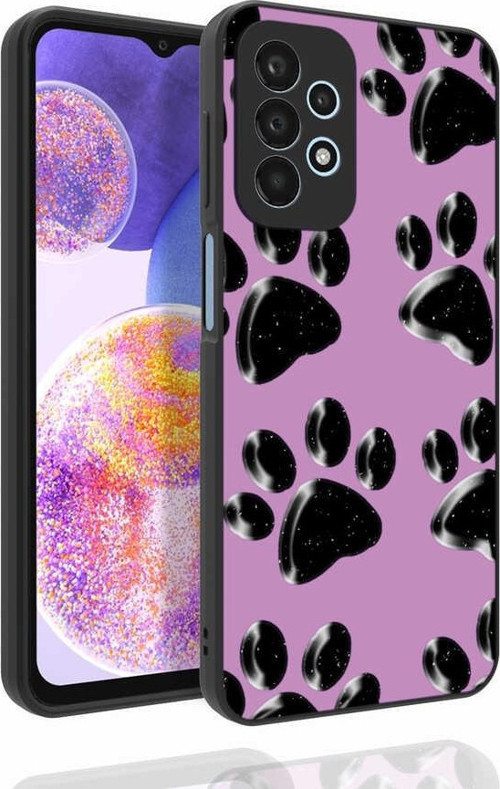 Samsung A23 Kılıf Desenli Kamera Korumalı Parlak Nora Kapak