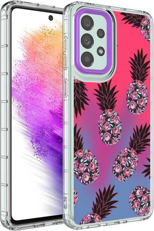 Samsung A23 Kılıf Kamera Korumalı Renkli Desenli Sert Silikon Korn Kapak