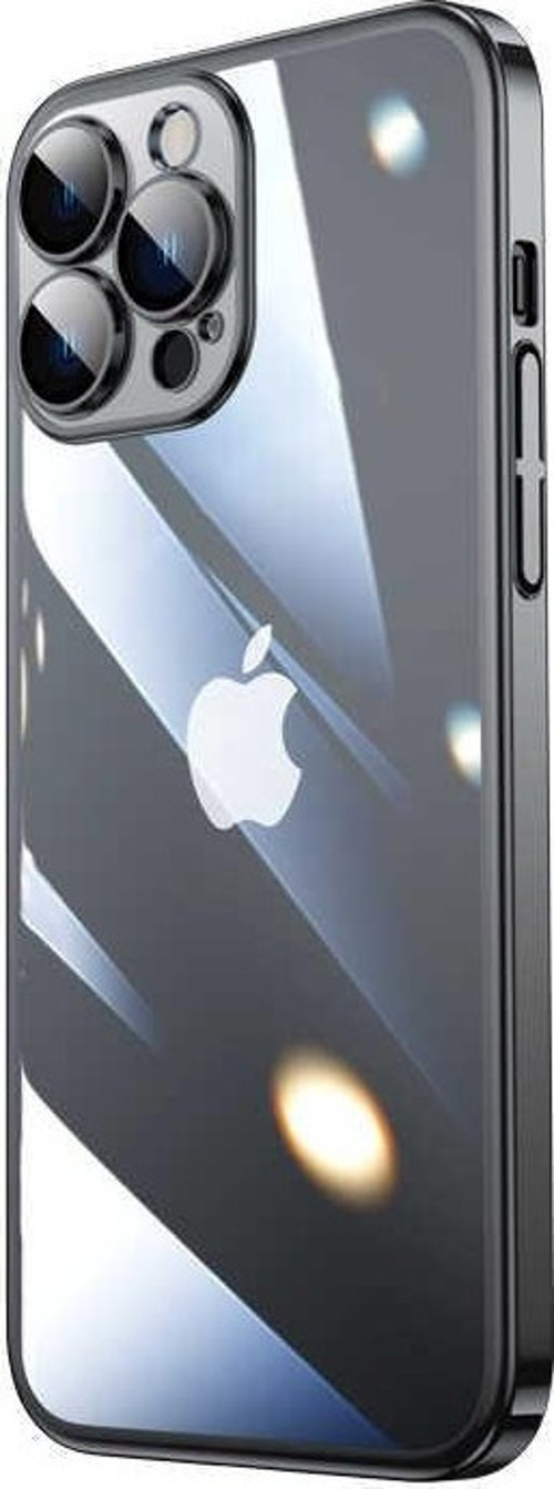 Apple iPhone 14 Pro Kılıf Sert PC Renkli Çerçeveli Riksos Kapak