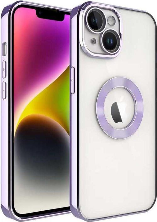 Apple iPhone 14 Plus Kılıf Kamera Korumalı Logo Gösteren Omega Kapak