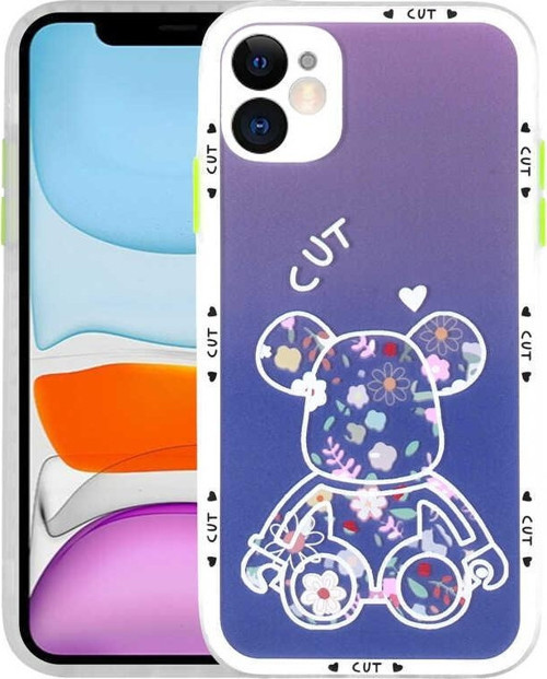 Apple iPhone 11 Kılıf Kamera Korumalı Desenli Sert Hess Kapak